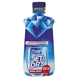Jet Dry Rinse Agent With Baking Soda, 4.22oz Flip-top Bottle