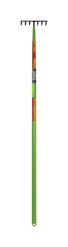 50.5 In. 7 Tine Steel Level Rake With Wood Handle