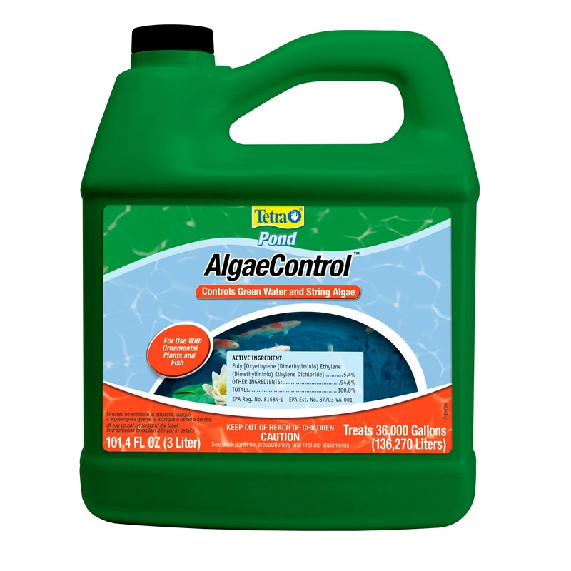 Tetra Pond Algae Control Liquid Treatment, 101.4 Oz, Treats 36000 Gallons