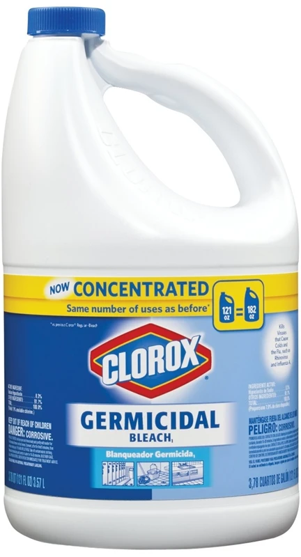 121-fl Oz Germicidal Bleach - Concentrated Liquid For Effective Sanitization