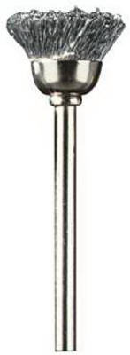 1/2 In. Carbon Steel Rotary Brush Model 442 For Metal Polishing And Corrosion Removal