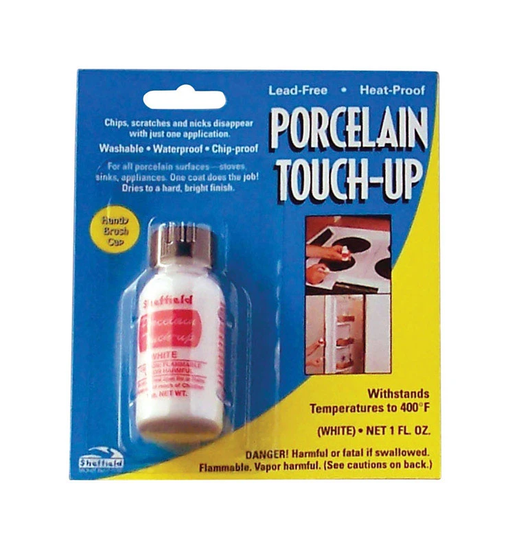 1126 White Porcelain Touch-up Paint, 1 Oz. For Sinks & Stoves