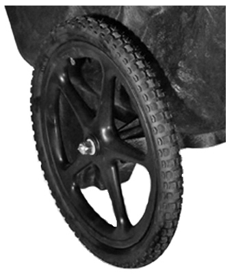 Non-pneumatic Wheelbarrow Wheel, 20 In. Replacement Part