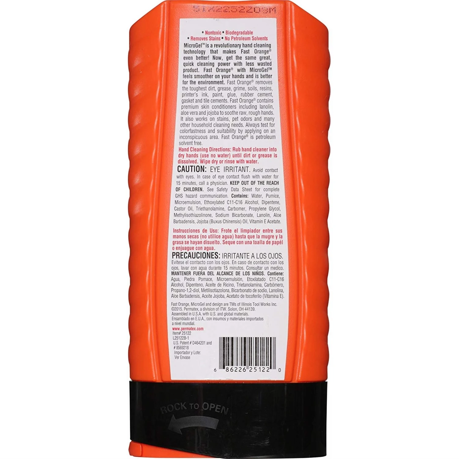 Pumice Hand Cleaner, 15 Ounce Bottle, Heavy Duty Hand Cleaner with Pumice for Tough Dirt