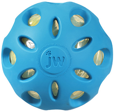 Crackle Heads Large Ball Dog Toy Durable Squeaky Chew Toy for Dogs