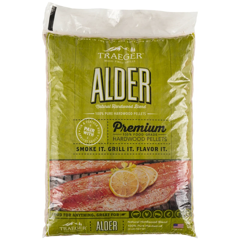 Alder Bbq Wood Pellets 20 Lb - 100% Natural Hardwood