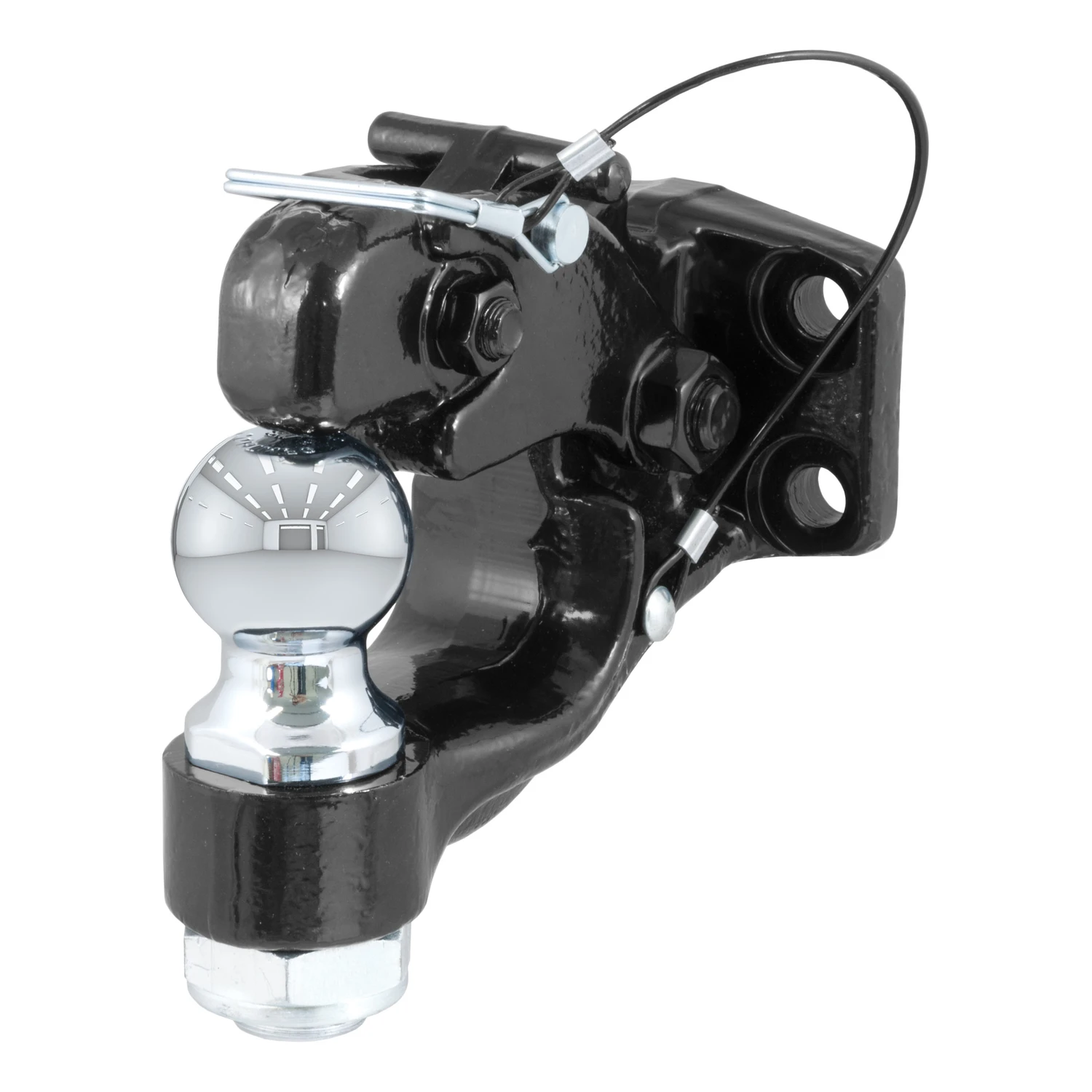 Pintle Hitch with 2 Inch Trailer Ball, 16000 Pounds Capacity, Mount Required
