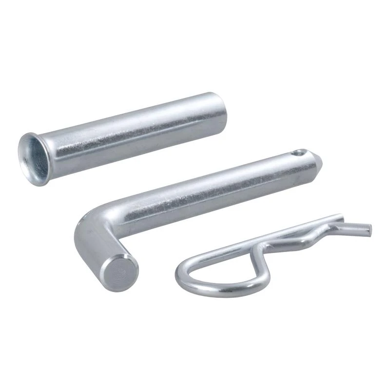 1/2" Hitch Pin With 5/8" Adapter For 1-1/4" Or 2" Receiver, Zinc Finish