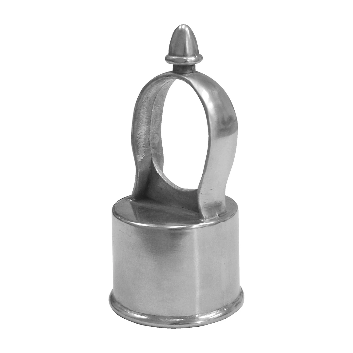 Aluminum Eyetop Chain Link Loop Cap, 1-5/8 In.