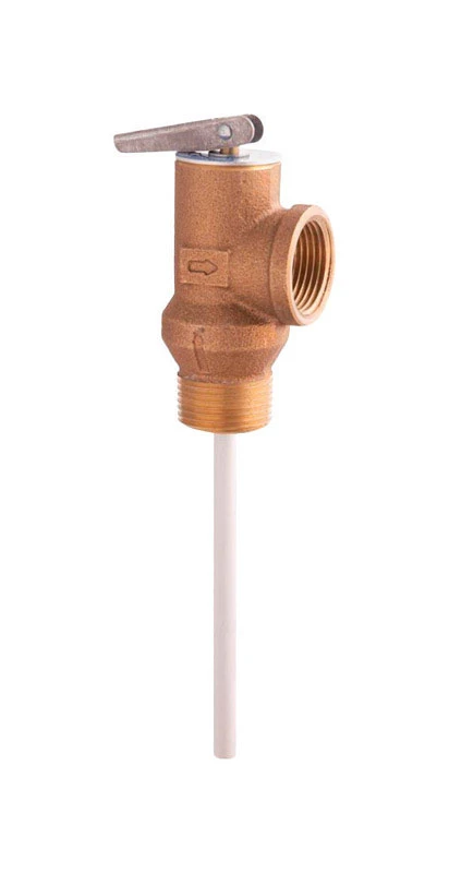 3/4 In. Bronze Temperature And Pressure Relief Valve, Model 100xl-150, 1 Pk
