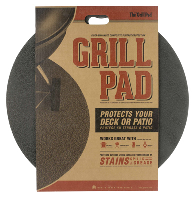 Original Grill Pad 30 In. Round Fiber Cement - Earth Tone Brown