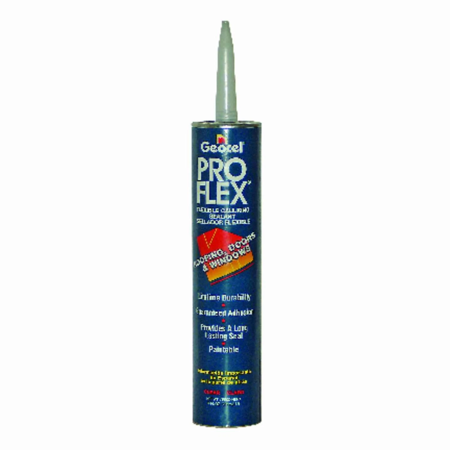 Pro Flex White Acrylic Caulk Sealant 10 Oz. - High Performance Elastomeric Sealant