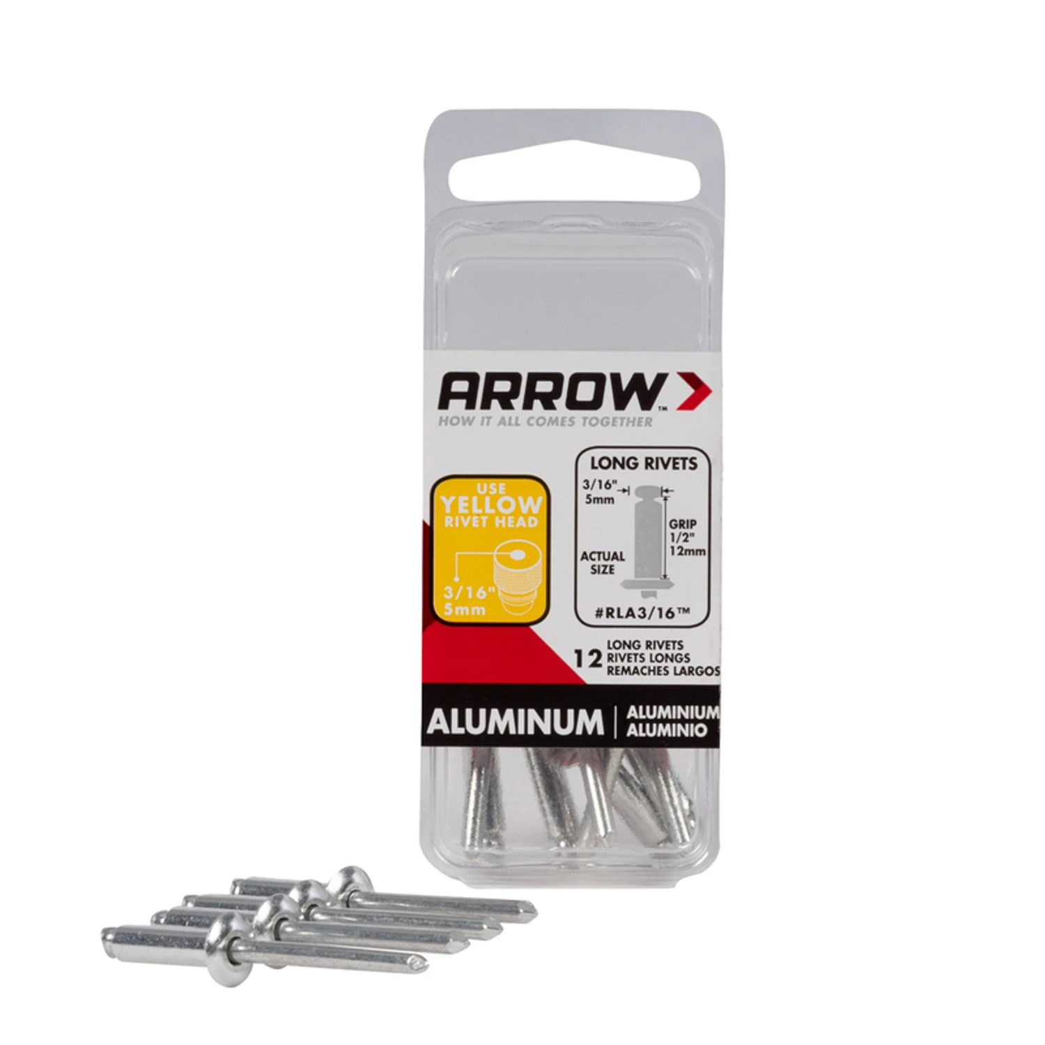 Arrow 3/16 In. x 1/2 In. Aluminum Rivet (12-Count)