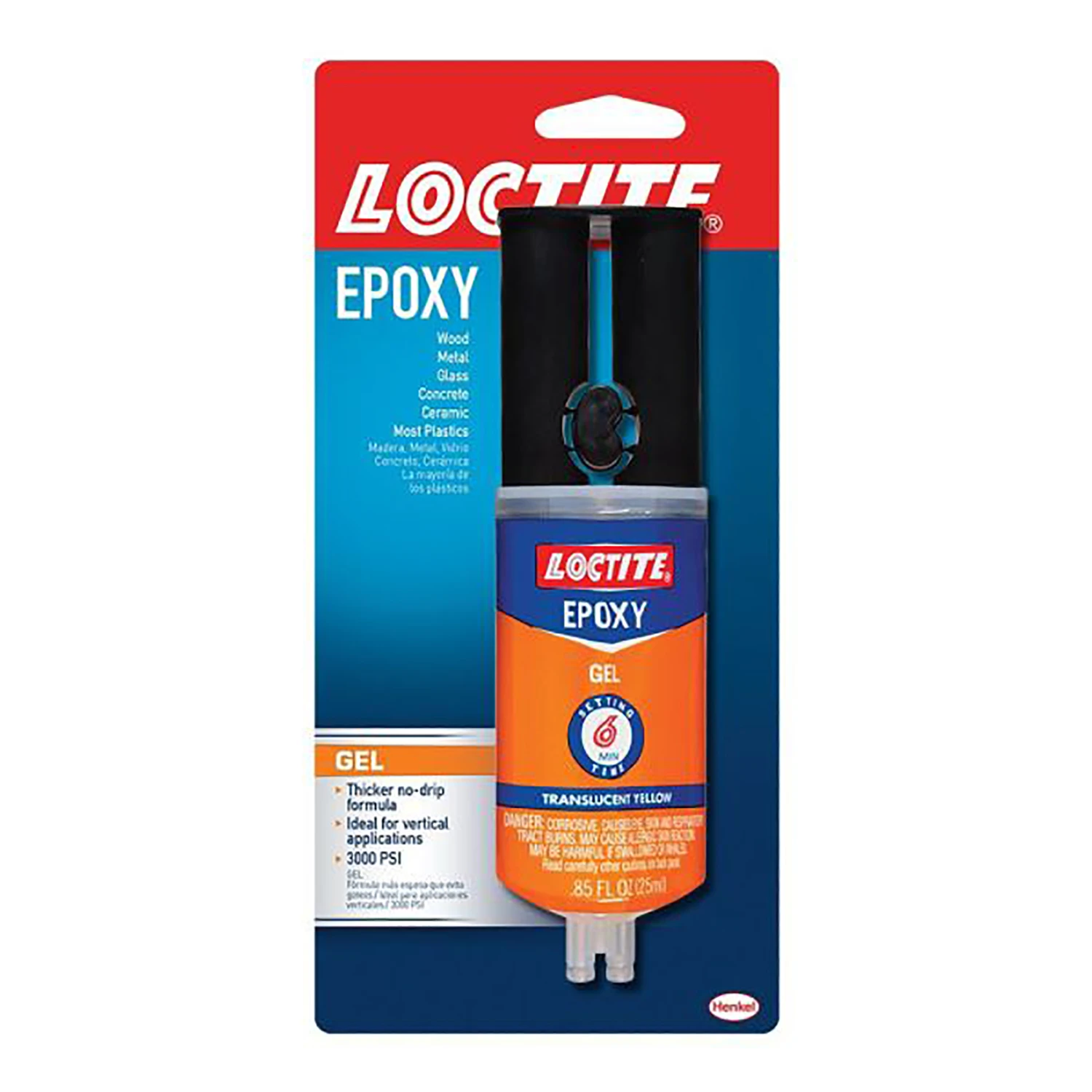Epoxy Syringe Gel, 0.85 Ounce, Two-Part Adhesive for Strong Bonding