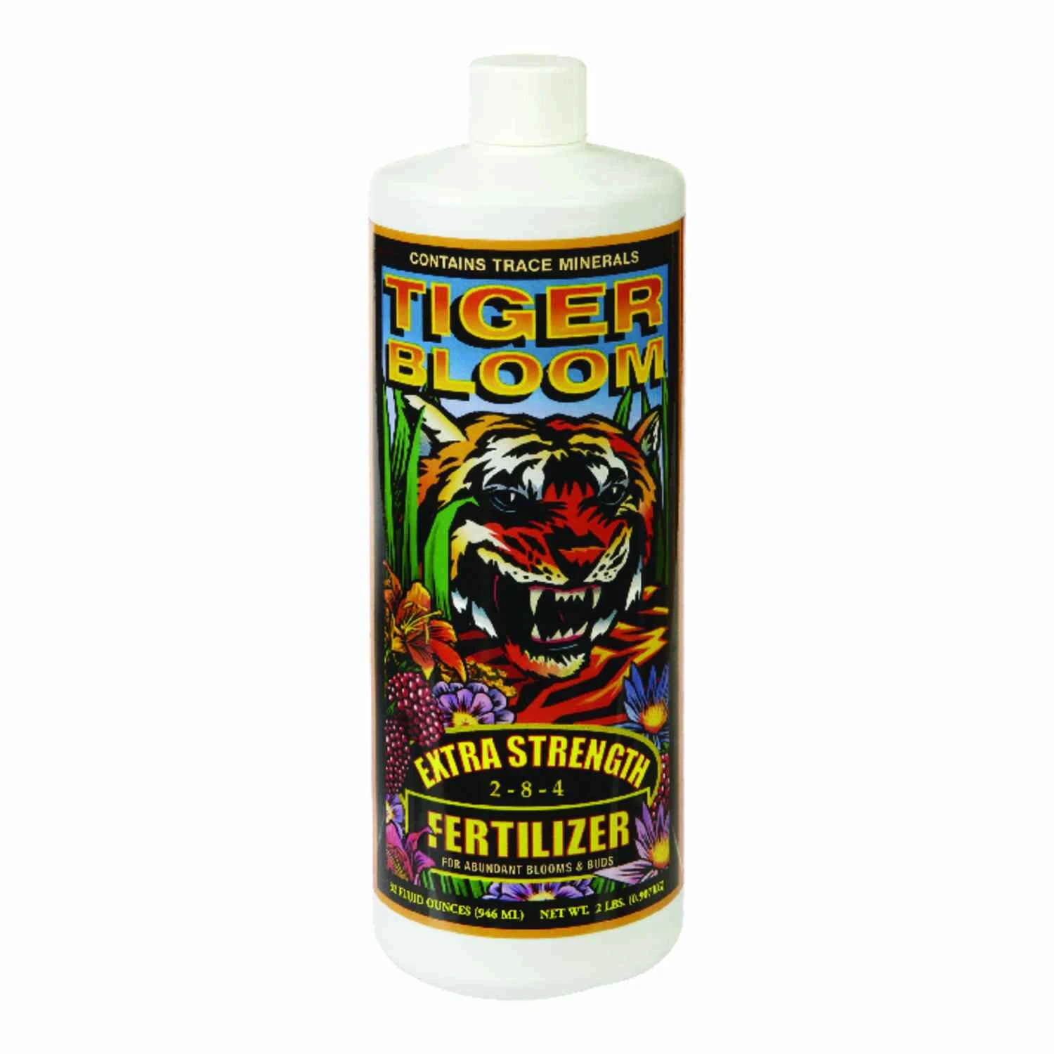 Tiger Bloom 1 Quart Liquid Plant Food 2-8-4 Concentrate Fertilizer