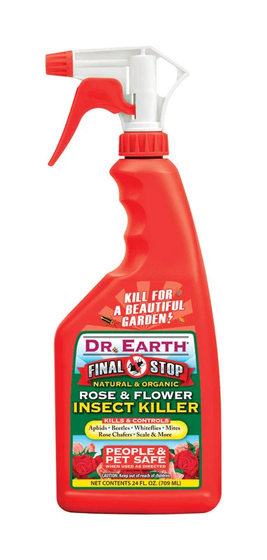 Final Stop Organic Rose & Flower Insect Killer Liquid 24 Oz - Ready To Use