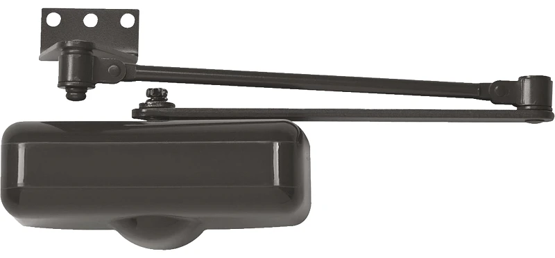 Brown Stainless Steel Hold Open Residential Door Closer Dc100080