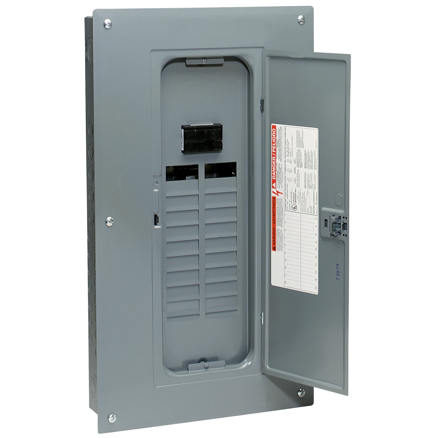 Homeline 100a 20-space 40-circuit Indoor Main Breaker Load Center