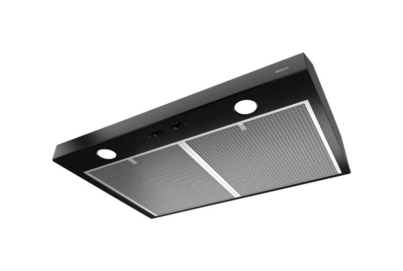 Glacier 30 In. Convertible Black Range Hood With Halogen Lighting