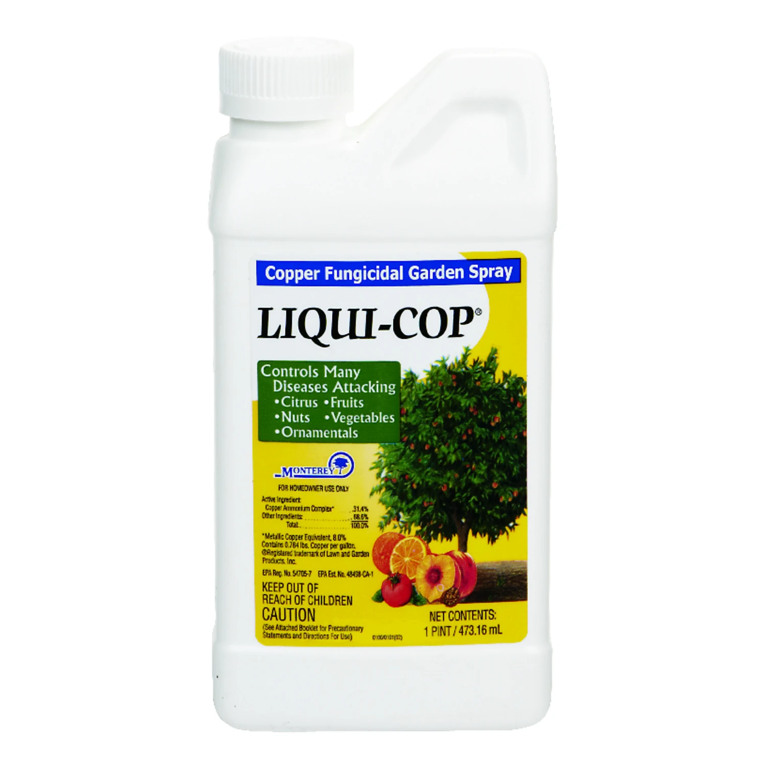 Liqui-cop 1 Pint Liquid Concentrate Fungicide For Disease Control