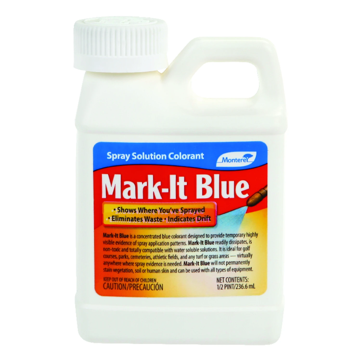 Mark-it Blue 8 Oz. Concentrate Spray Colorant For Herbicides And Fertilizers