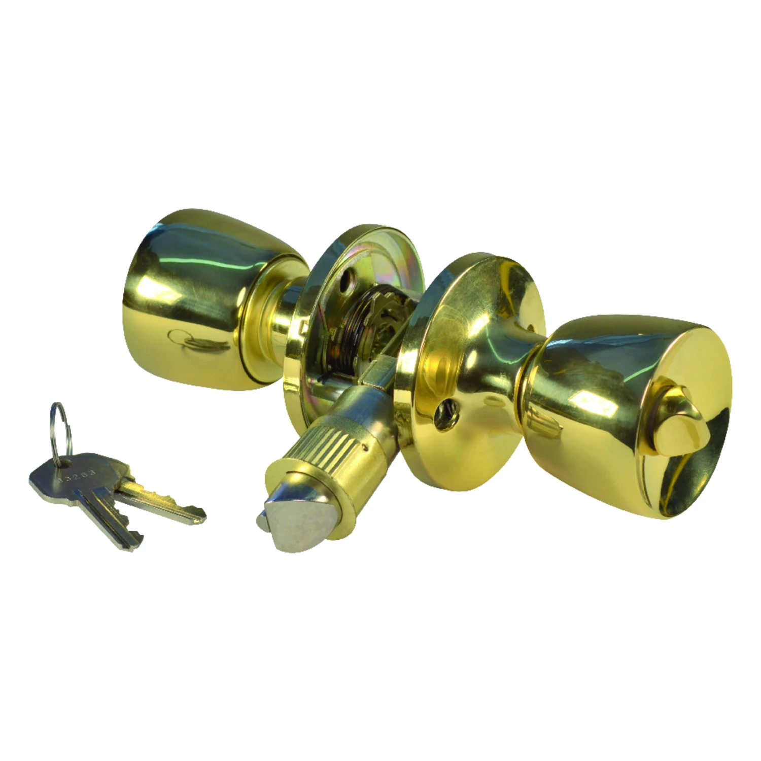 United States Hardware Polished Brass Entry Door Knob