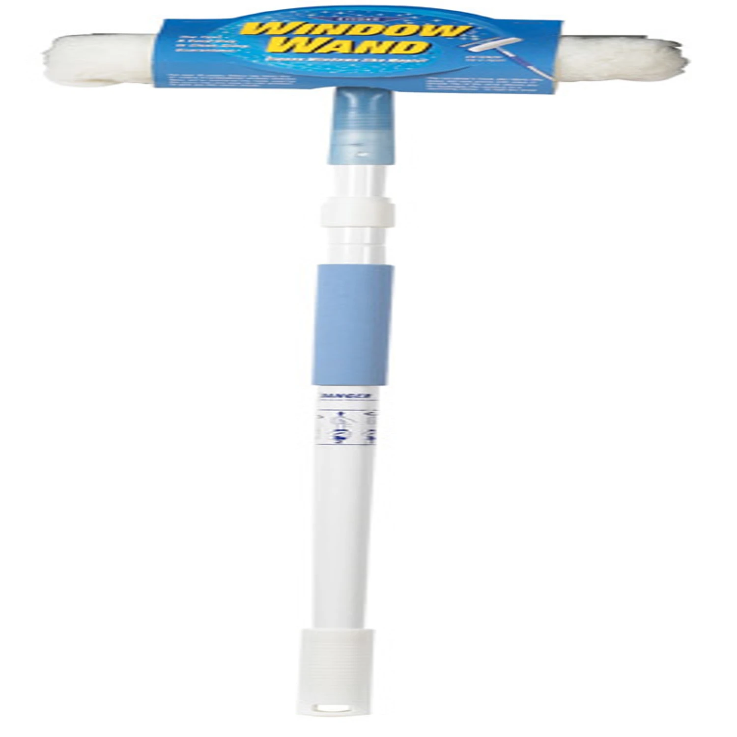 10 In. Rubber Squeegee And Washer Combo With 5 Ft. Extendable Aluminum Pole