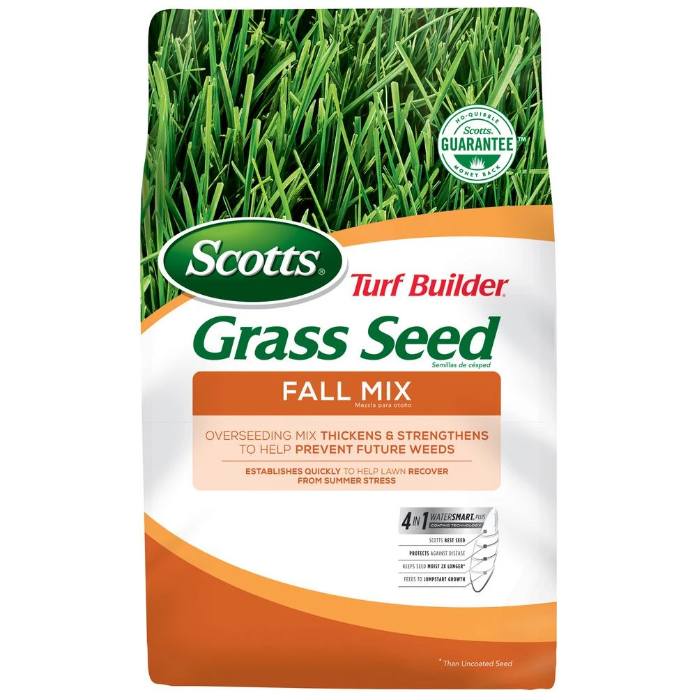 Turf Builder Grass Seed Fall Mix, 15 Pounds, Premium Lawn Seed Blend