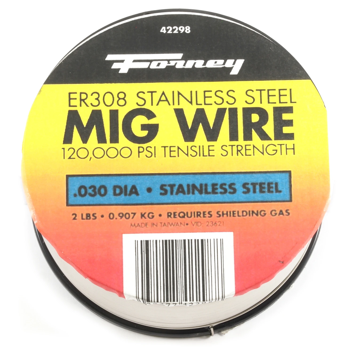 Er308 Stainless Steel Mig Welding Wire, 0.030 In. Diameter, 2 Lb. Spool