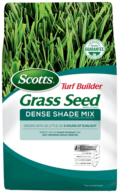 Turf Builder Dense Shade Mix Grass Seed, 7 Lb Bag - Ideal For Low Light Areas