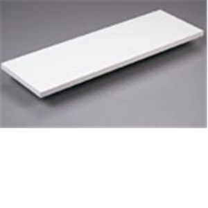 12 In. X 72 In. White Melamine Shelf Board, 200 Lb Capacity