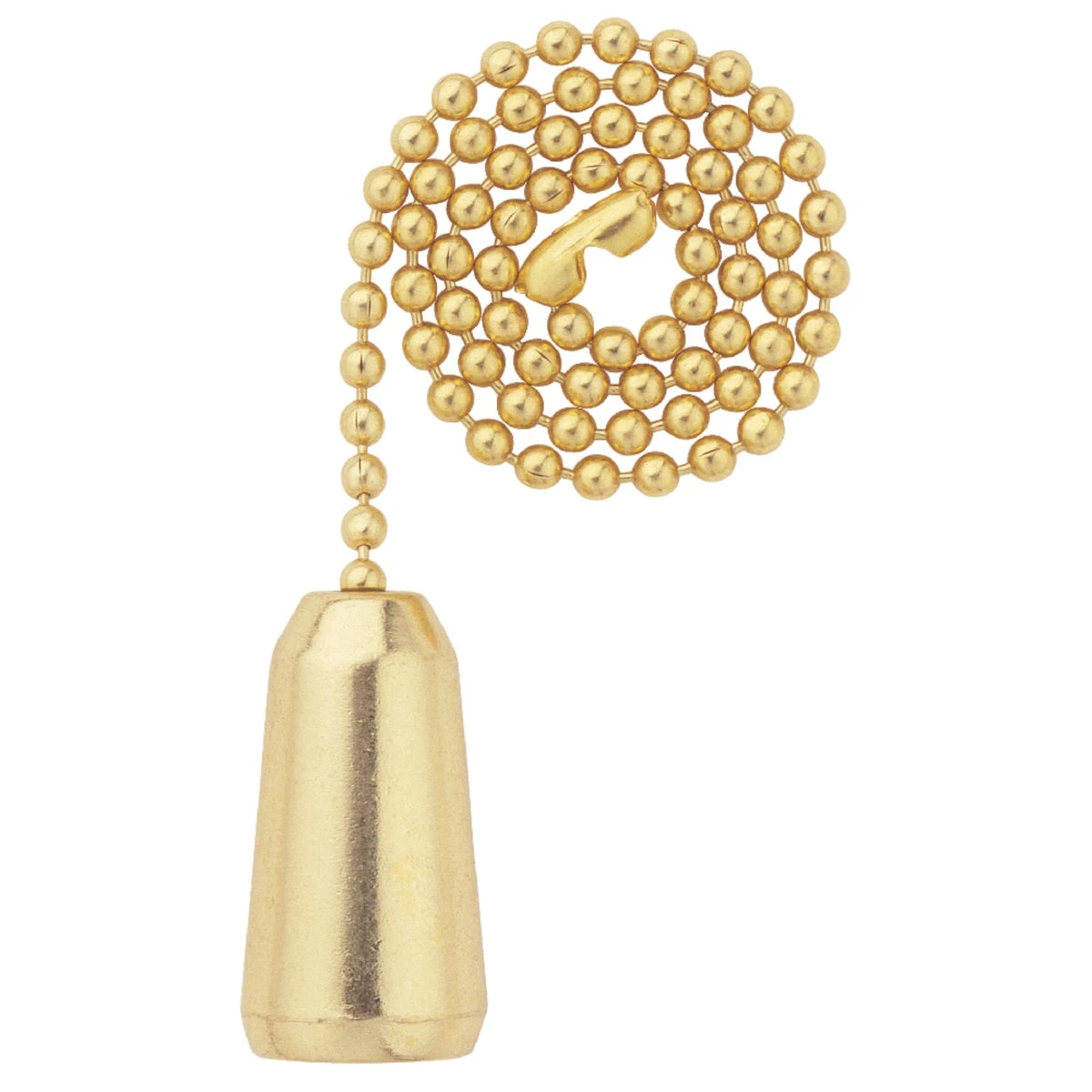 12-inch Polished Brass Teardrop Pull Chain For Ceiling Fans