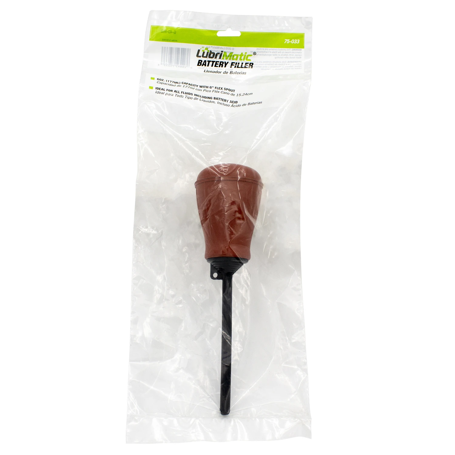 6 Oz. Battery Filler With 6 In. Flexible Spout
