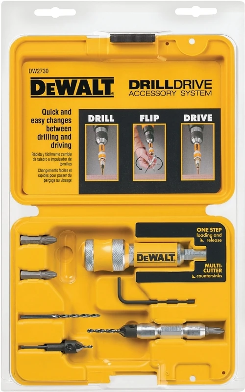 8-piece Drill And Drive Set - Model Dw2730 With Magnetic Holder