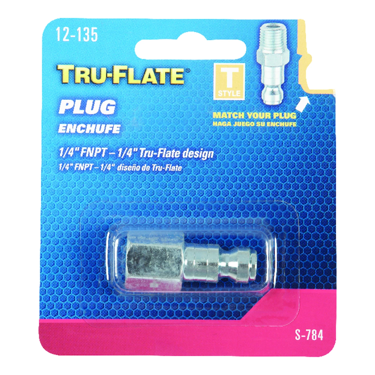 1/4 In. Fnpt T-style Steel Plug, 10 Pieces, Model 12-135