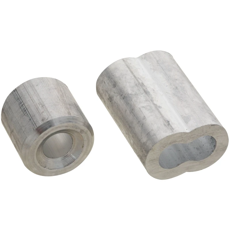 National Hardware 1/4 in. D Aluminum Cable Ferrules and Stops National Hardware 1/4 in. D Aluminum Cable Ferrules and Stops