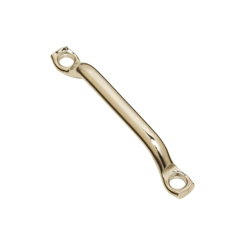 Nickel Finish Strap Loop, 2 Inch Diameter, Durable Metal Hardware