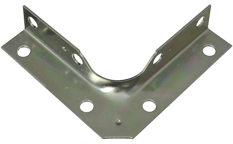 Corner Brace, Zinc, 5/8 x 3 In., 4-Pk.