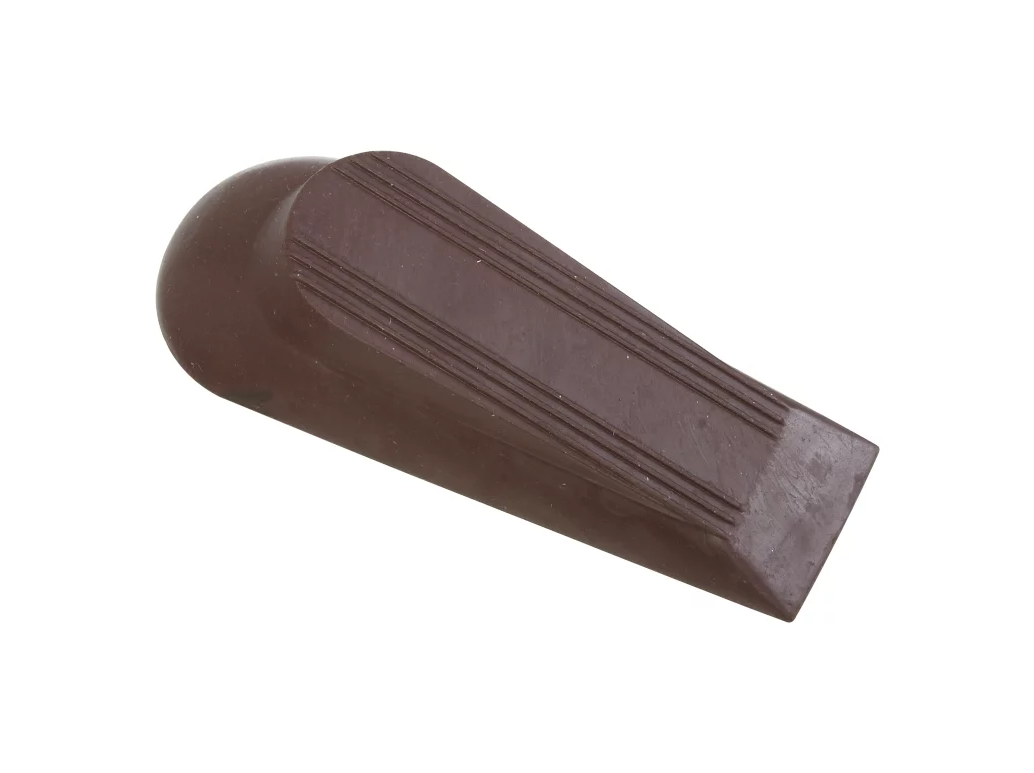 Doorstop, Floor, Wedge, Brown, 2-Pk.