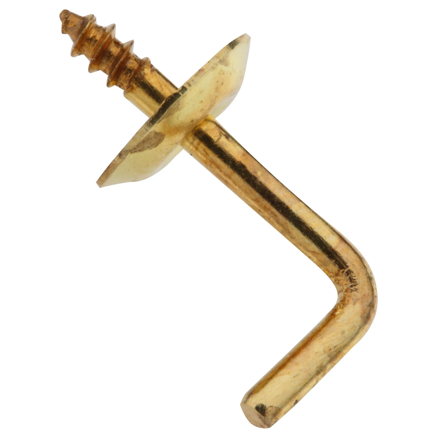 Screw-In Shoulder Hook, Solid Brass, 1/2 In., 5-Pk.
