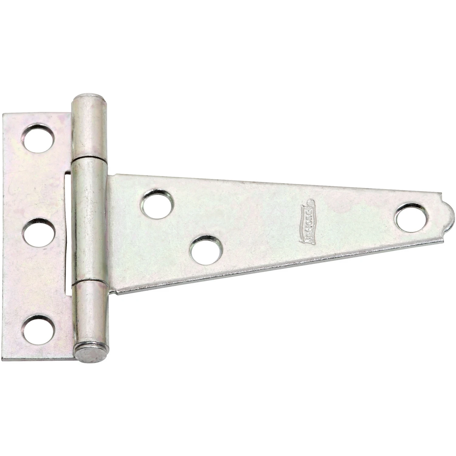 Gate T-Hinge, Light Duty, Zinc, 3 In.