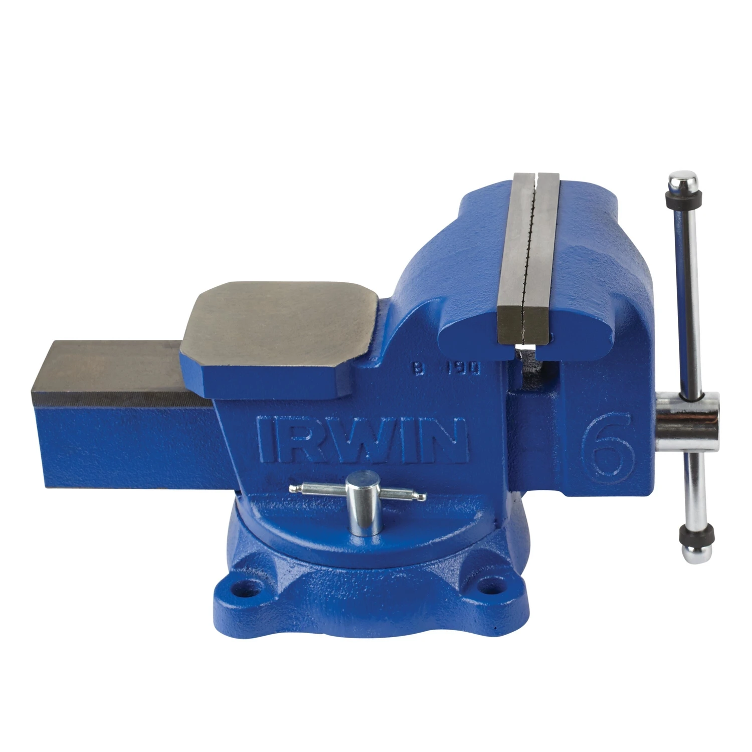 6 In. Heavy-duty Steel Workshop Bench Vise With Swivel Base