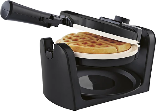 Duraceramic Flip Waffle Maker, Non-stick Ceramic Coating, Model Ckstwfbf10w-teco