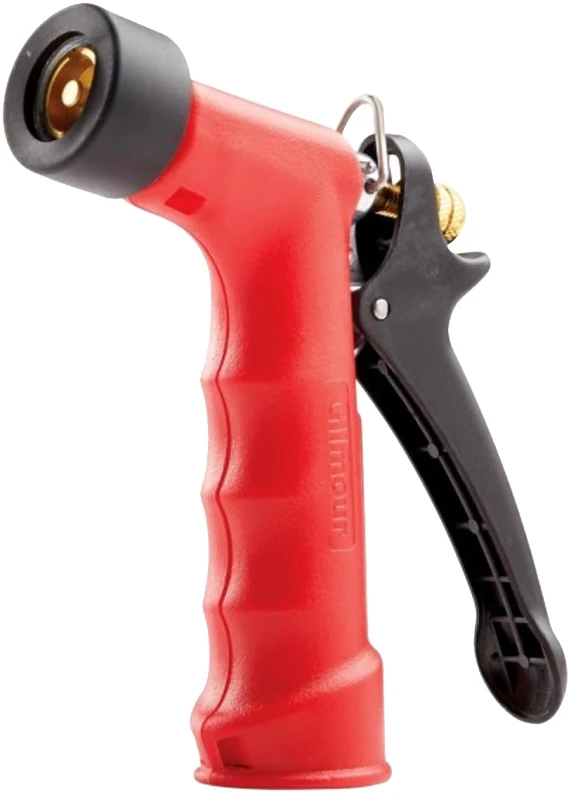 Commercial Grade Pistol Grip Hose Nozzle with Insulated Handle and Threaded Brass Head