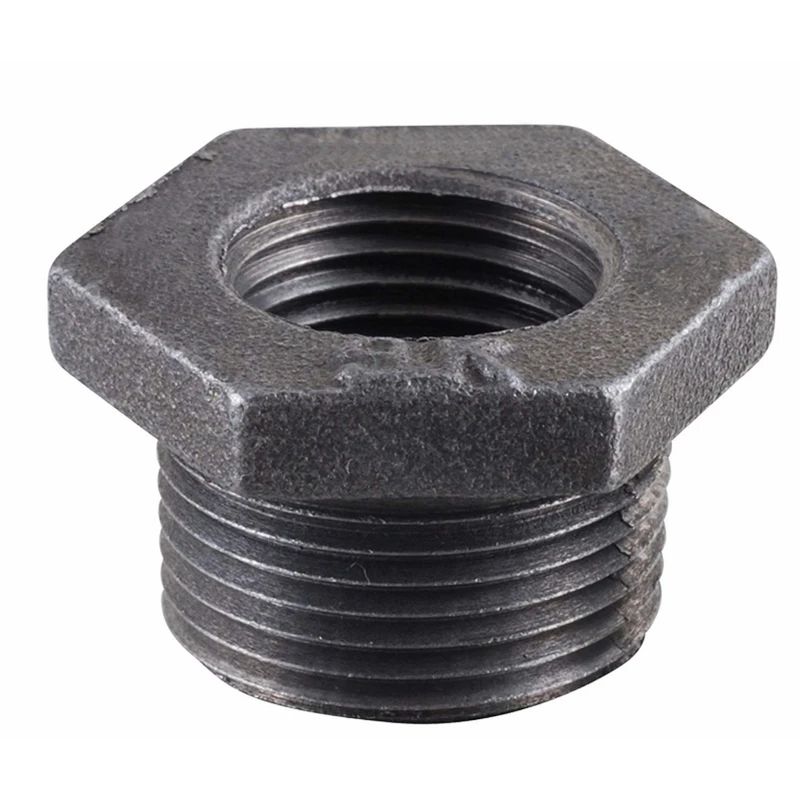 BK Products 3/4 in. MPT x 1/2 in. Dia. FPT Black Malleable Iron Hex Bushing