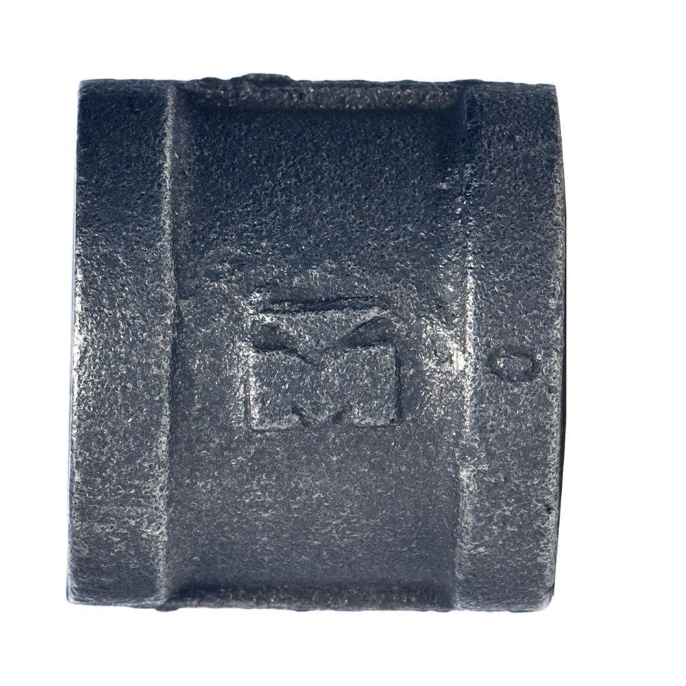 3/4 In. Malleable Black Iron Coupling - Female X Female Connection