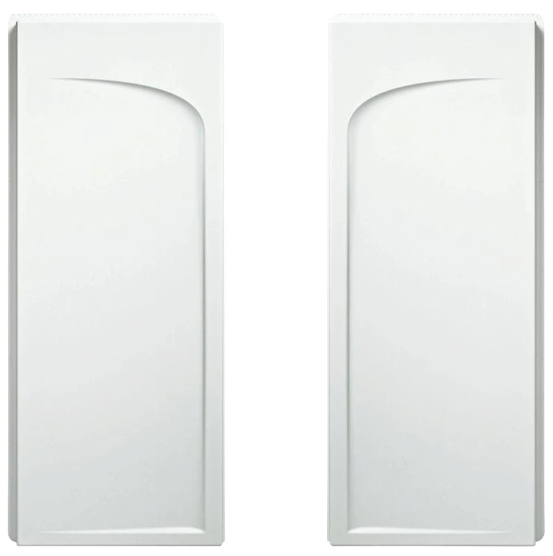 Ensemble 34 In. W X 72-1/2 In. H 2-piece Shower End Wall Set - White