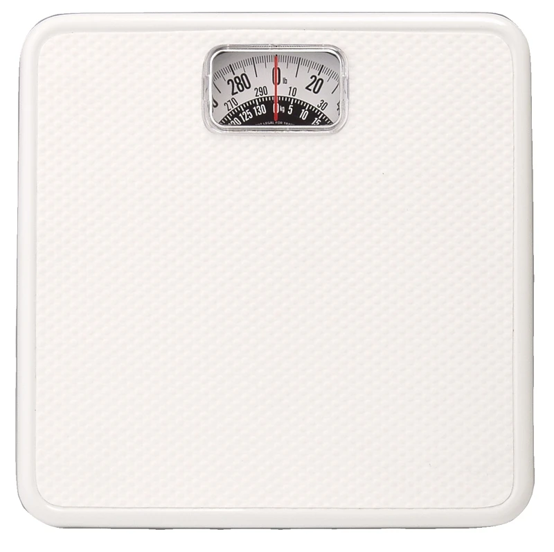 Analog Bathroom Scale, 300 Lb Capacity, White, Model 20044014exp