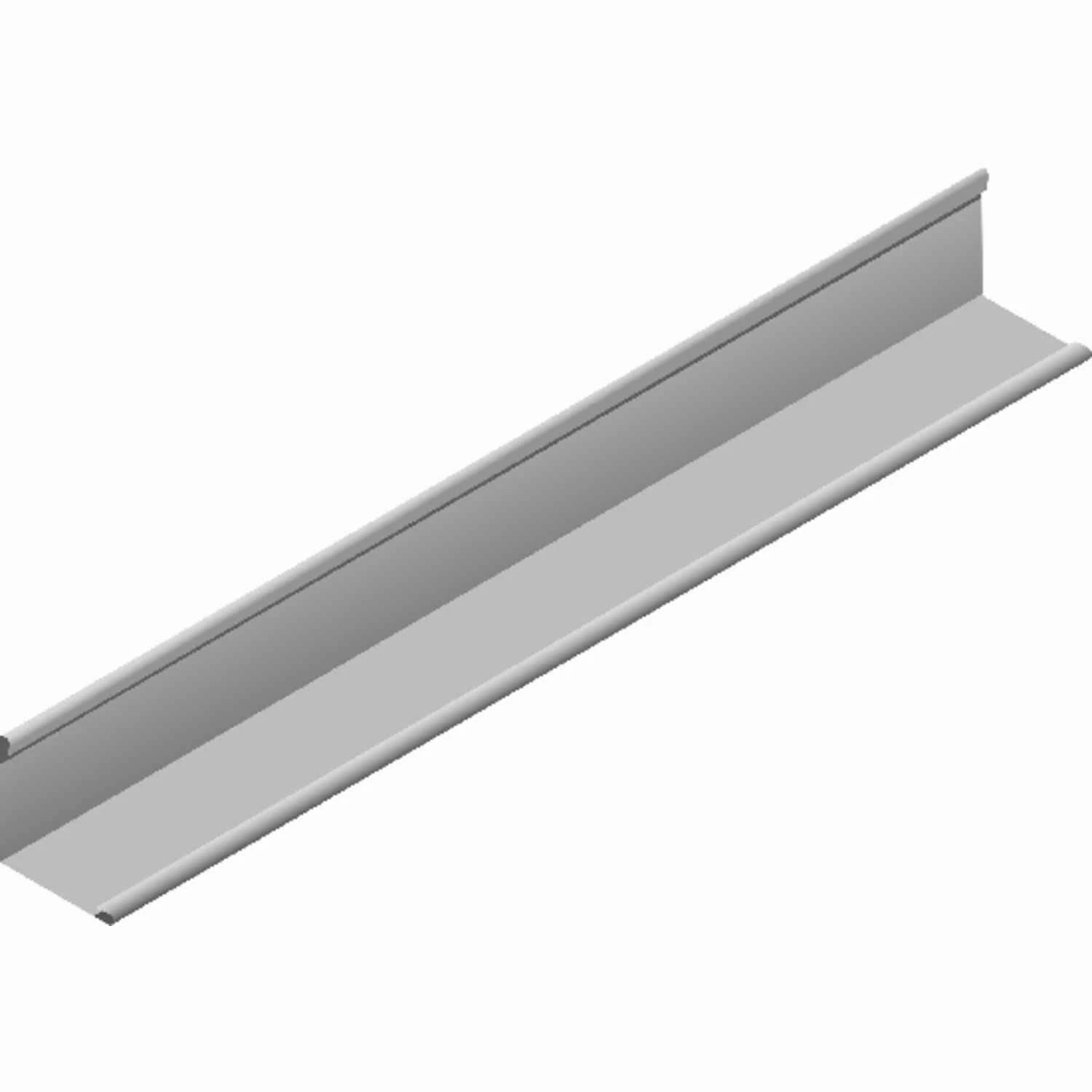 Wall Molding, White, Fire Rated, 7/8 x 7/8 x 12-Ft.