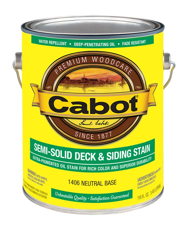 Semi-solid Deck & Siding Stain, Neutral Base, 1 Gallon